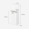 ウォール流せるトイレブラシホルダー プレート 石こうボード壁対応.|s10